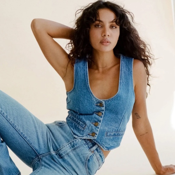 Rollas Denim Vest - Picture 3 of 4